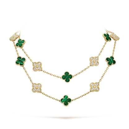 ヴァン クリーフ＆アーモンド アルハンブラ ロングネックレス（チャーム20個）