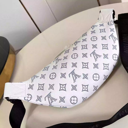 ラッシュ バムバッグ ホワイト モノグラム シャドウ M25227 – LW221