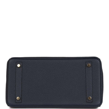 エルメス バーキン 30 ブルーニュイ トゴ ゴールド金具