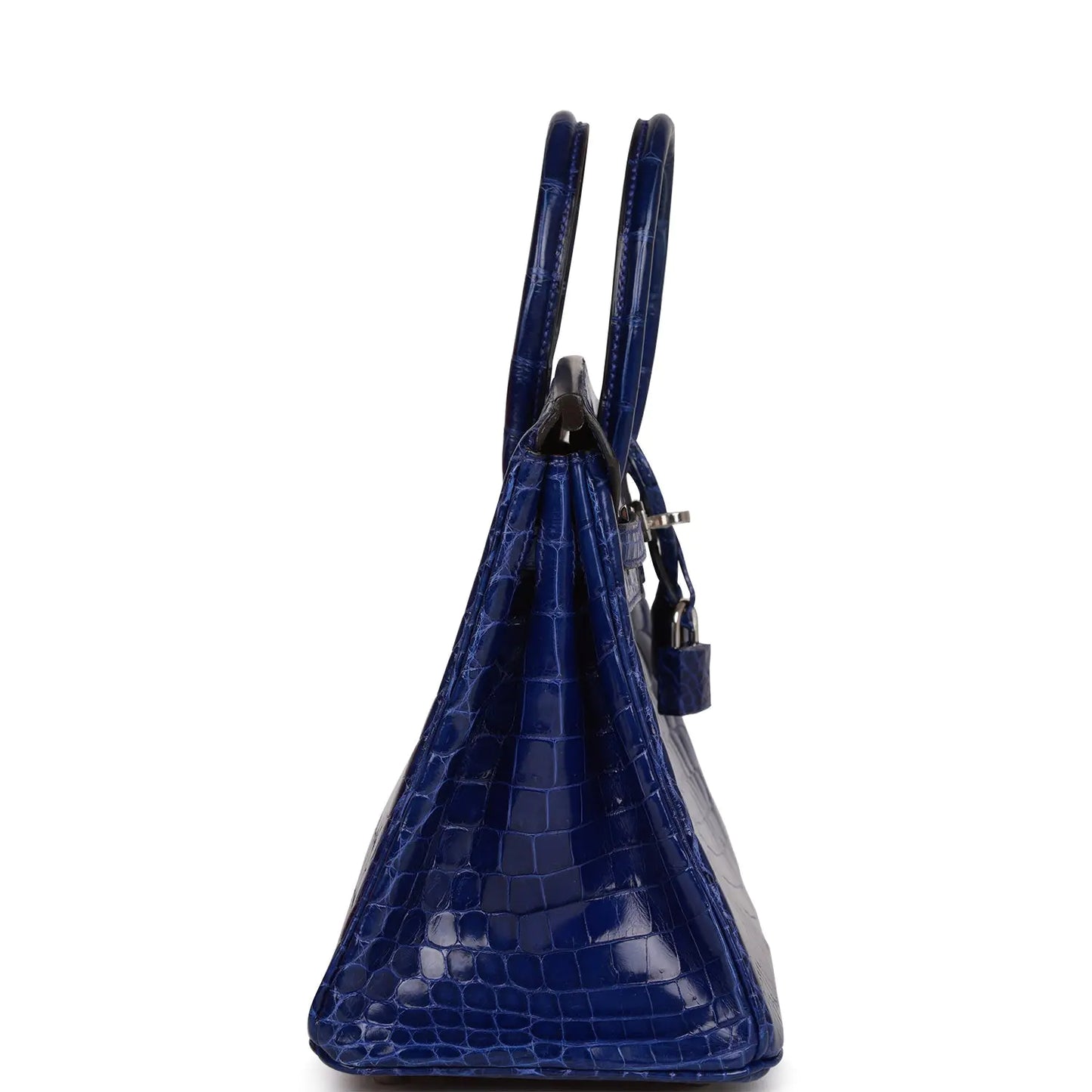 エルメス バーキン 25 ブルー エレクトリック シャイニー ニロティカス クロコダイル パラジウム金具