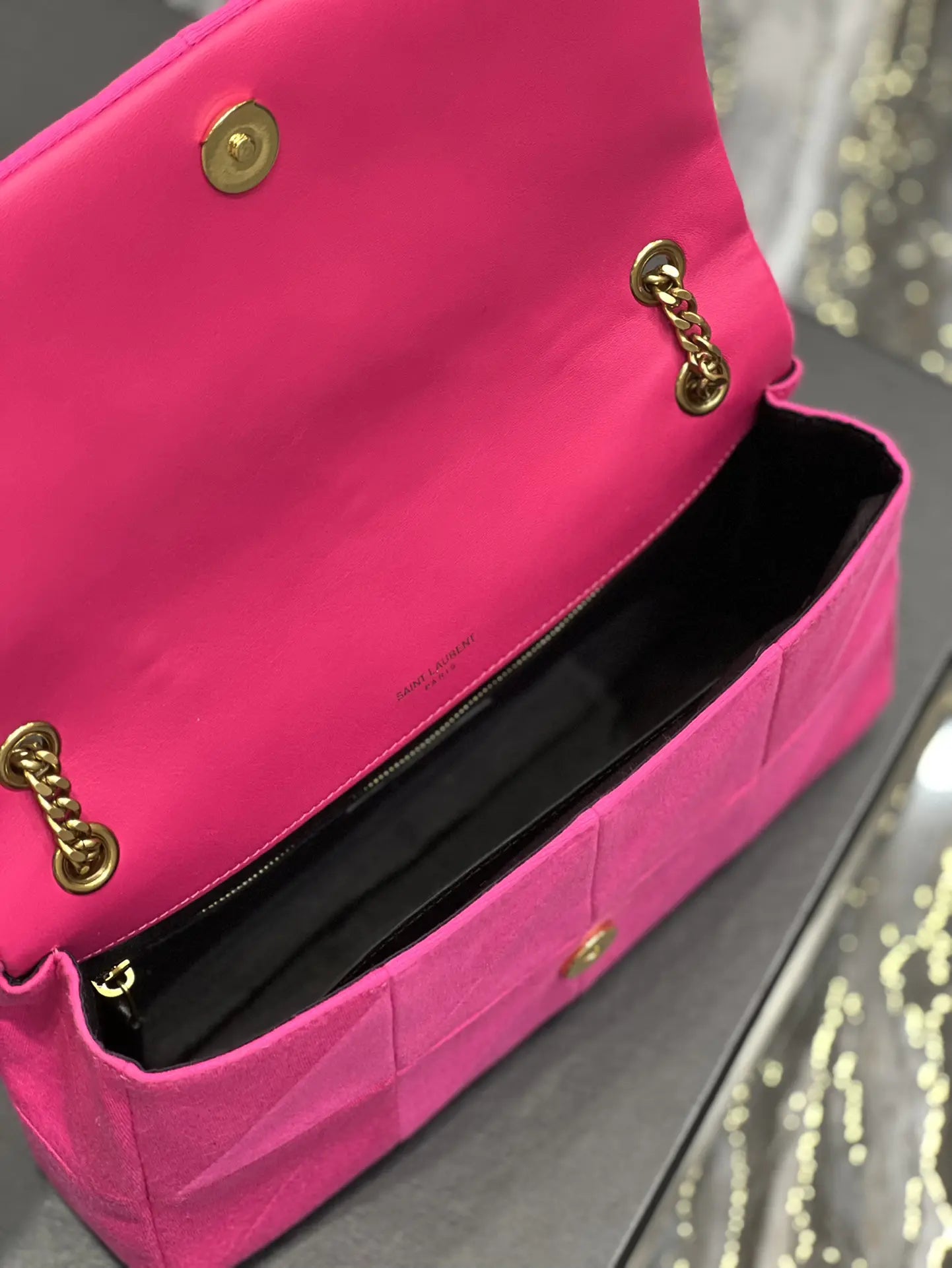 ジェイミー ミディアム チェーンバッグ カー リヴ ゴーシュ ラムスキン＆スエード