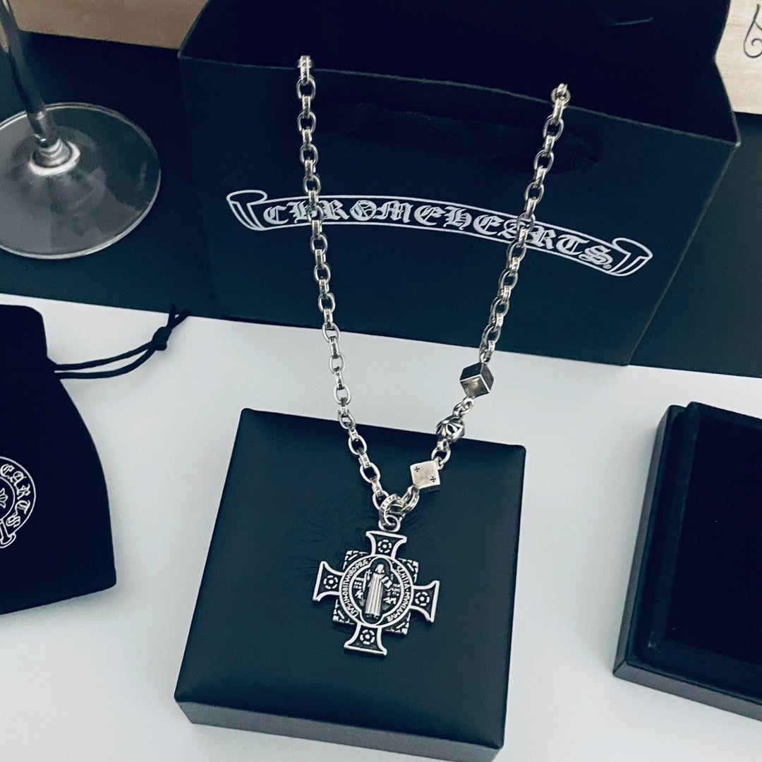 【CHROME HEARTS】クロムハーツ、新しいネックレス万能シンプルファッションオーナメント