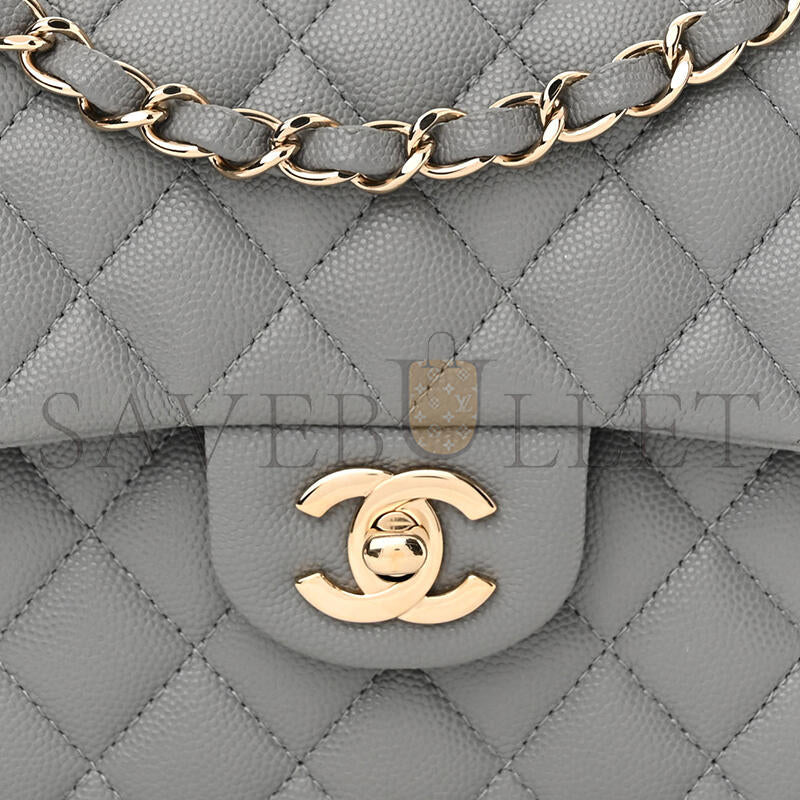 シャネル キャビア キルティング スモール ダブルフラップ 1537381 (23*14.5*6cm)