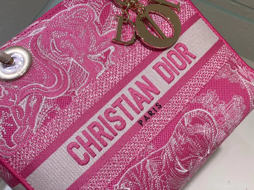 クリスチャン ディオール ミディアム レディ D ライト バッグ