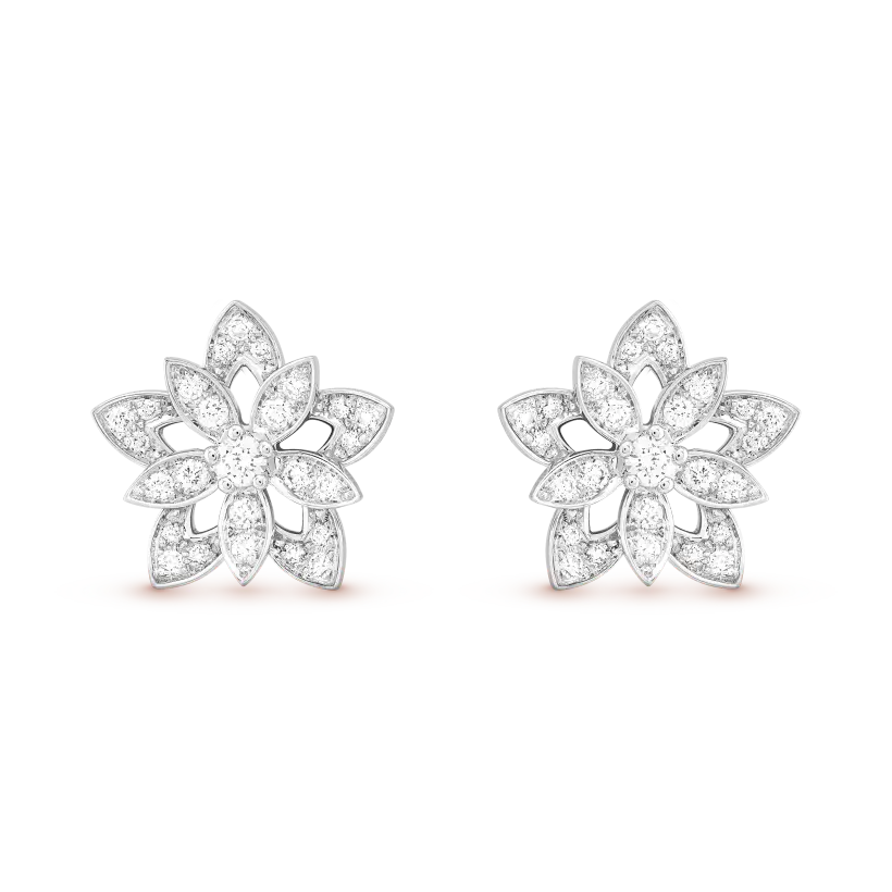 ヴァン クリーフ＆アーペルのロータス ホロー イヤリング（ミニスタイル）の新着商品