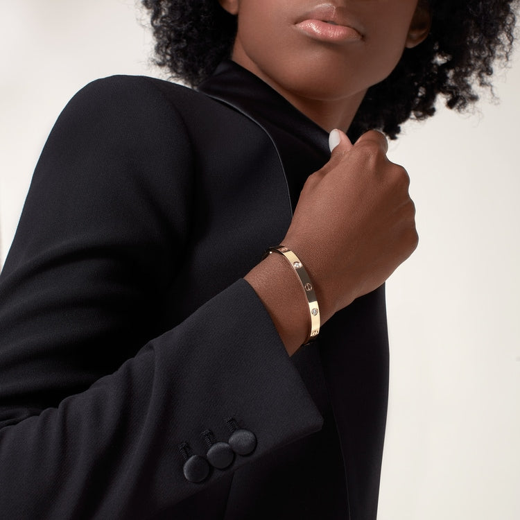 ラブブレスレット、ダイヤモンド4個