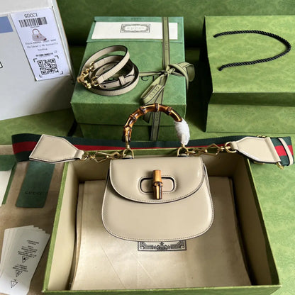 グッチ バンブー 1947 ミニトップハンドルバッグ