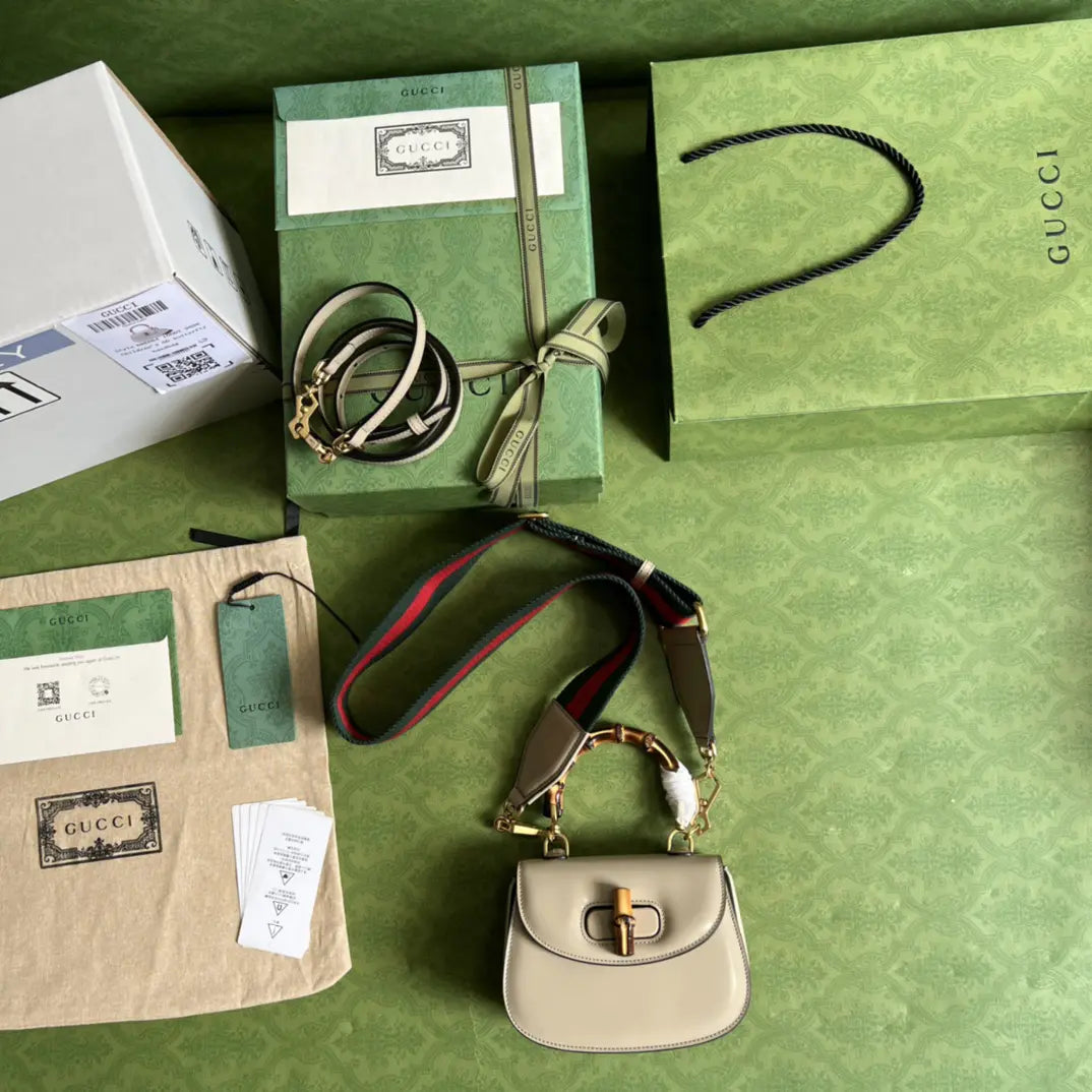 グッチ バンブー 1947 ミニトップハンドルバッグ