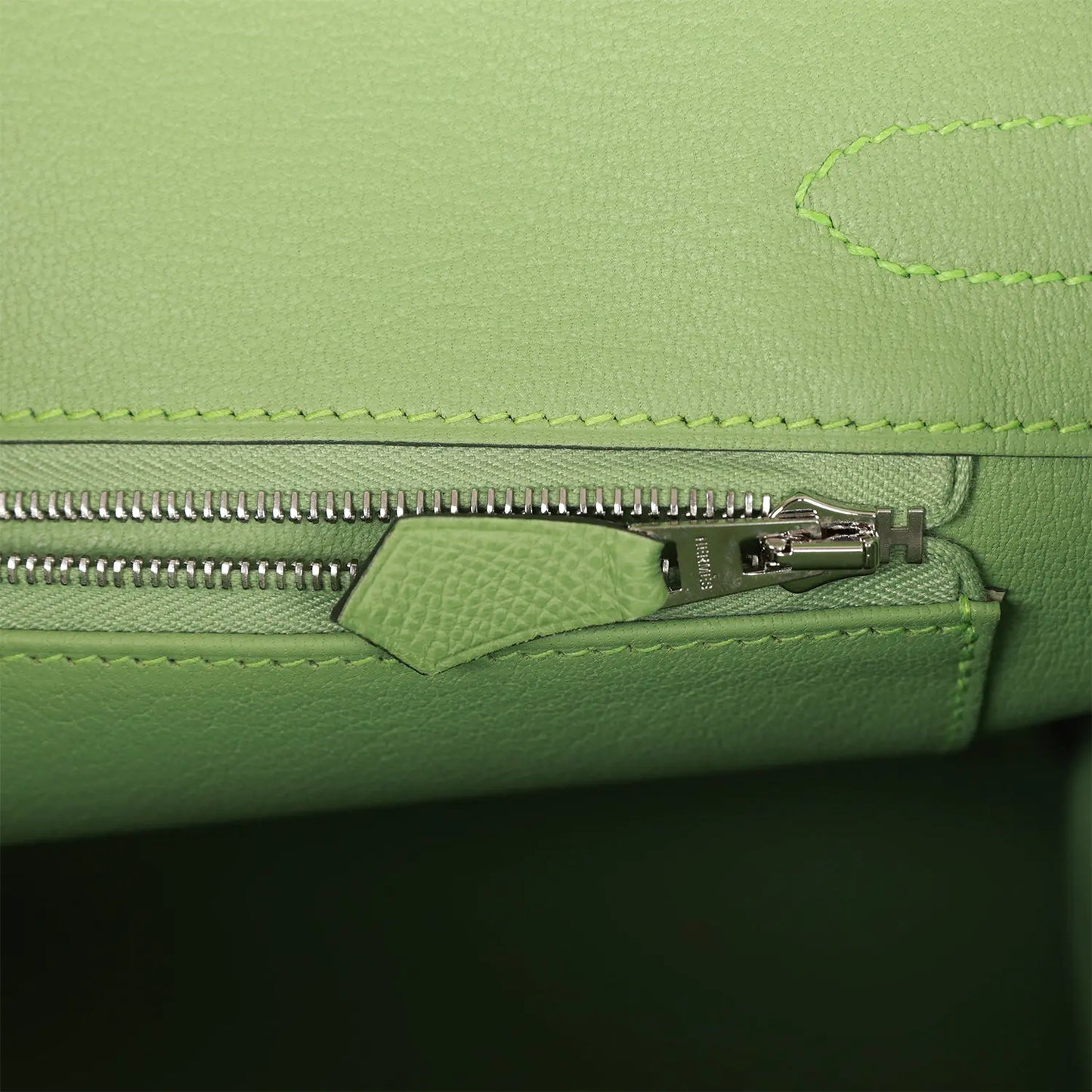 エルメス バーキン 30 グリーン クリケット エプソン パラジウム金具