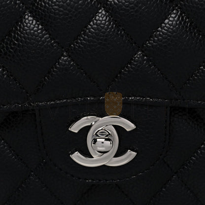 シャネル キャビア キルティング ミディアム ダブルフラップ 1154144 (25*15*6cm)