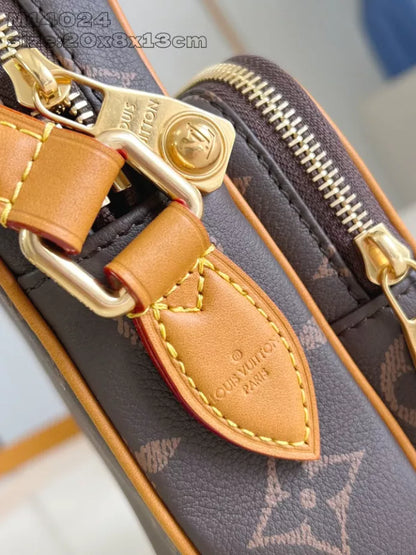 AMAZONE クロスボディバッグ ブラウン カーフレザー M14024 – LW279