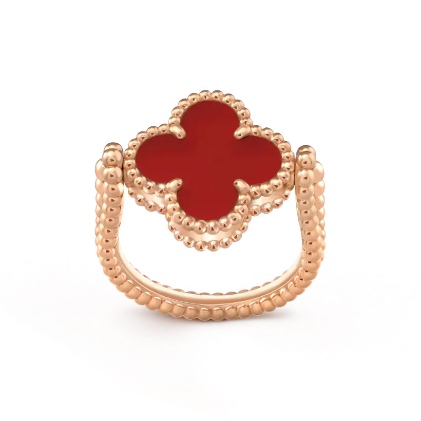 Van Cleef & Arpels ヴィンテージ アルハンブラ フリッパブル リングの新着