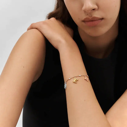 LV ルイ・ヴィトン イディール ブロッサム チャーム ブレスレット Q95689