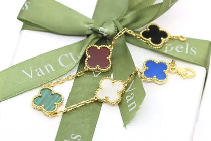 ヴァン クリーフ＆アーペル 四つ葉のクローバー 5色ブレスレット