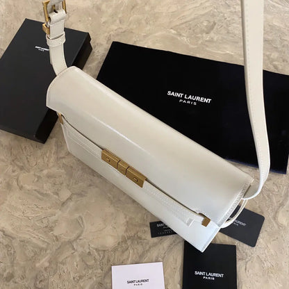 マンハッタン ミディアム ショッピングバッグ（箱入り）サンローラン レザー