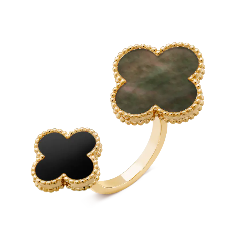 ヴァン クリーフ＆アーペルのマジック アルハンブラ インターフィンガー リングの新着