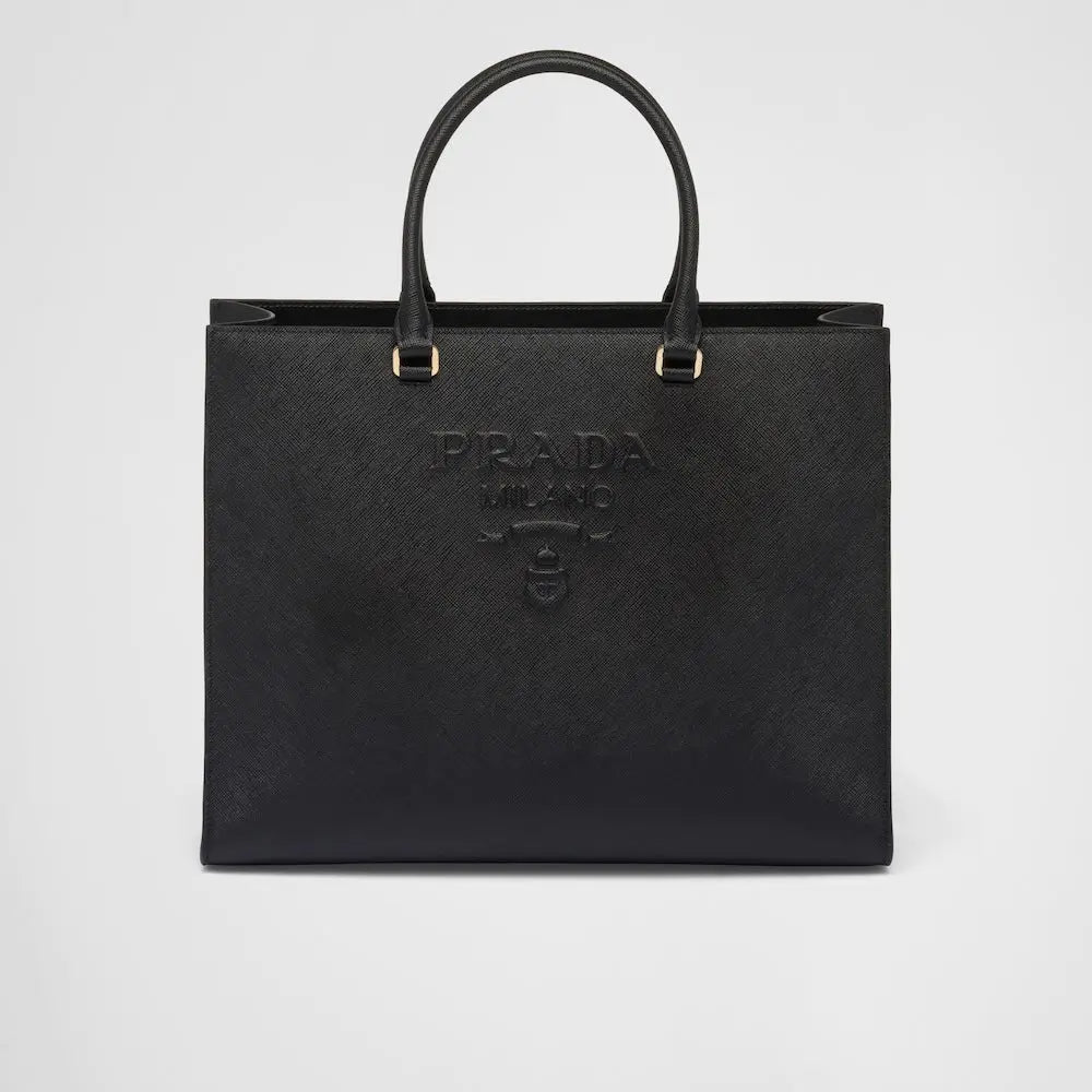 ★PRADA直営店★ラージ サフィアーノ レザー ハンドバッグ
