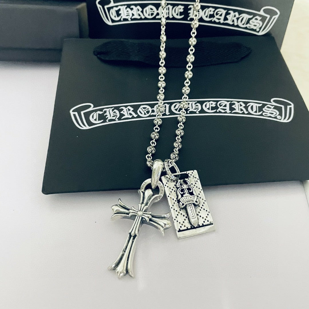【Chrome Hearts】ネックレス、新しいネックレス万能シンプルファッションオーナメント 男女兼用