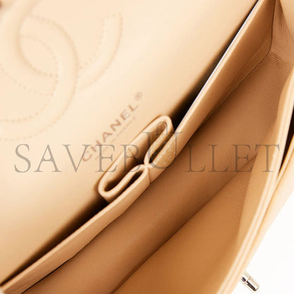 シャネル キャビア キルティング ミディアム クラシック ダブルフラップ 1541024 (25*15*7cm)