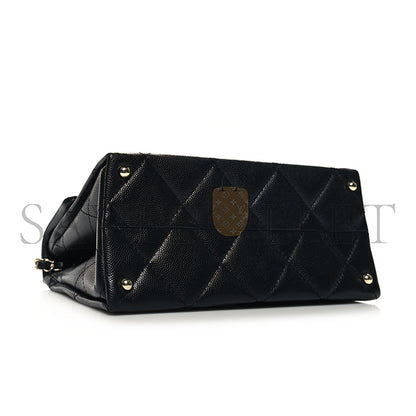 シャネル マスターキャビア キルティング ミニ レトロ ツイスト トップハンドル AS4711 (21*13*10cm)