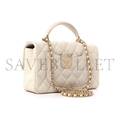 シャネル マスター キャビア キルティング ミニ トップハンドル フラップ AS2431 (20*12*6cm)