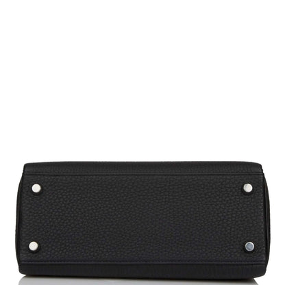 エルメス ケリー ルトゥール 25 ブラック トゴ パラジウム金具