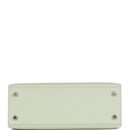 エルメス ケリー・セリエ 25 ヴェール・フィズ エプソム パラジウム金具