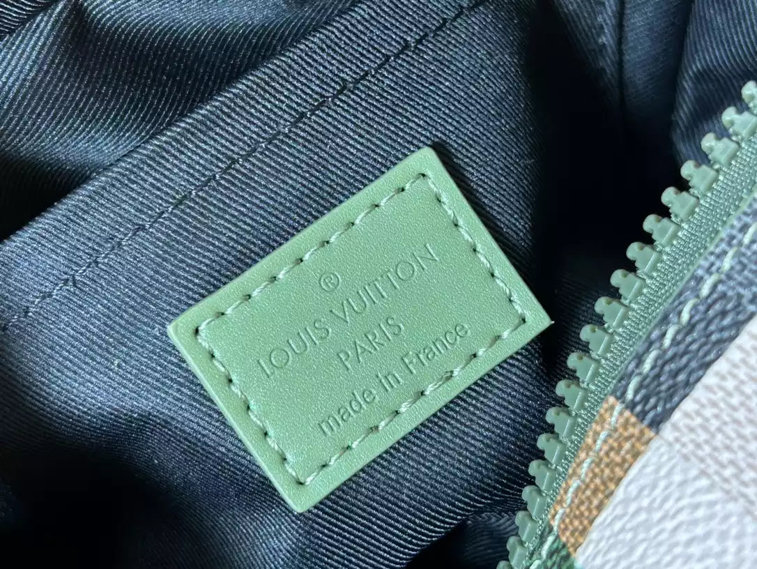 ミニソフトトランク グリーン ダモフラージュ コーティングキャンバス M24581 – LW234