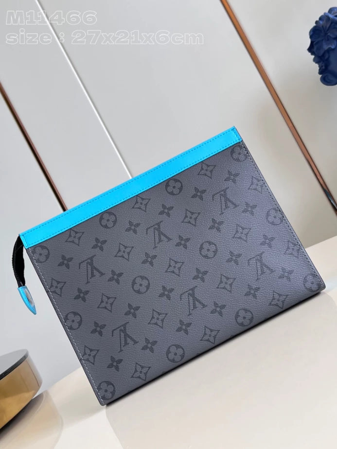 トラベルポーチ MM ターコイズ モノグラム エクリプス リバース M11466 – LW393