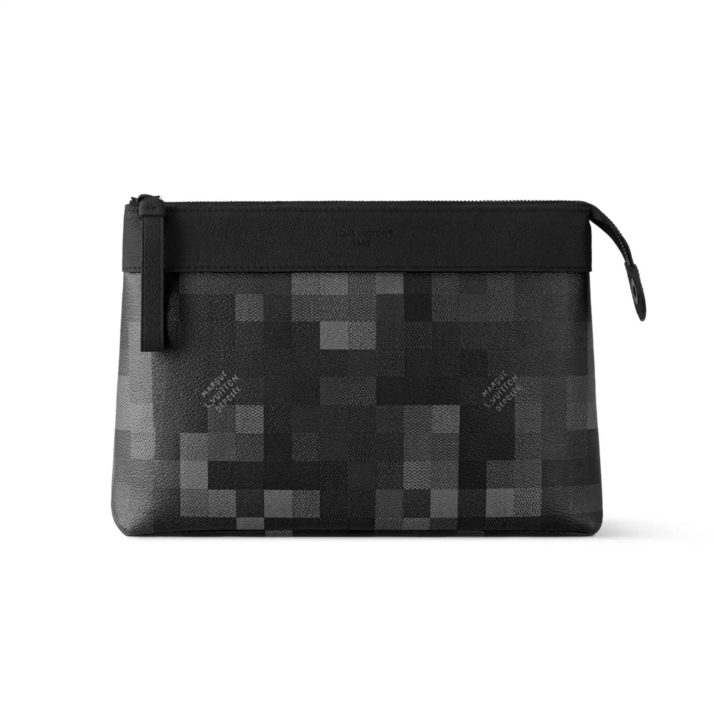 ソフトトラベルポーチ ブラック ダモフラージュ キャンバス ダモフラージュ ブラックコーティングキャンバス – LW382