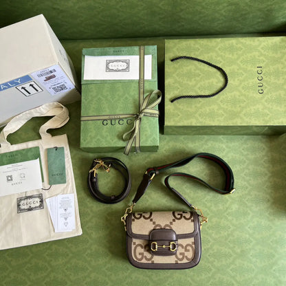 グッチ ホースビット 1955 ジャンボ GG ミニバッグ