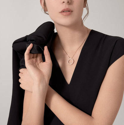 ラブネックレス、ダイヤモンドパヴェ