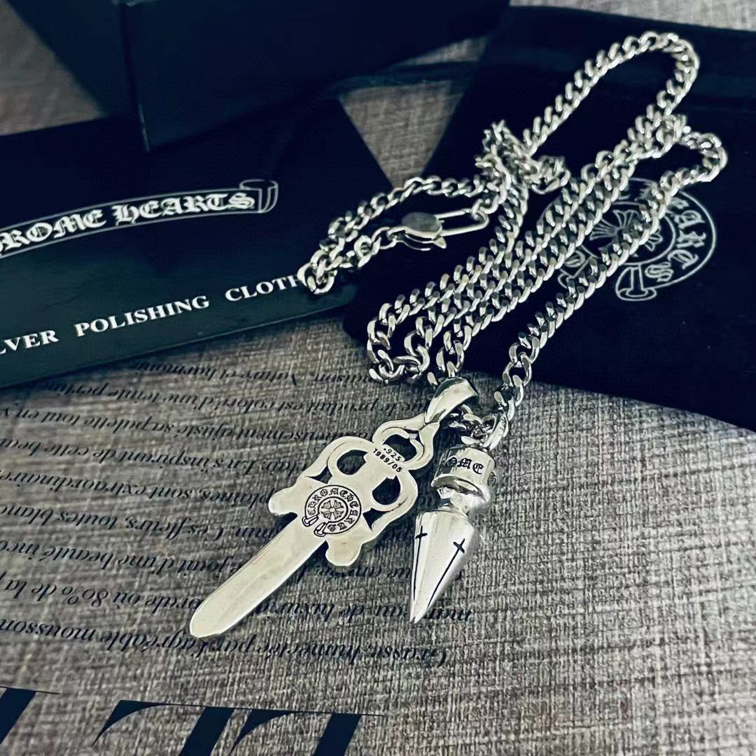 【Chrome Hearts】ネックレス、新しいネックレス万能シンプルファッションオーナメント 男女兼用