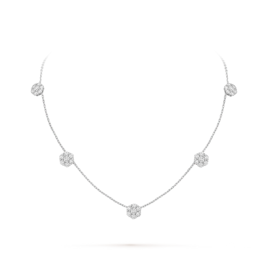 ヴァン クリーフ＆アーペルの5つのテーマパターンを備えたフルーレットネックレスの新着