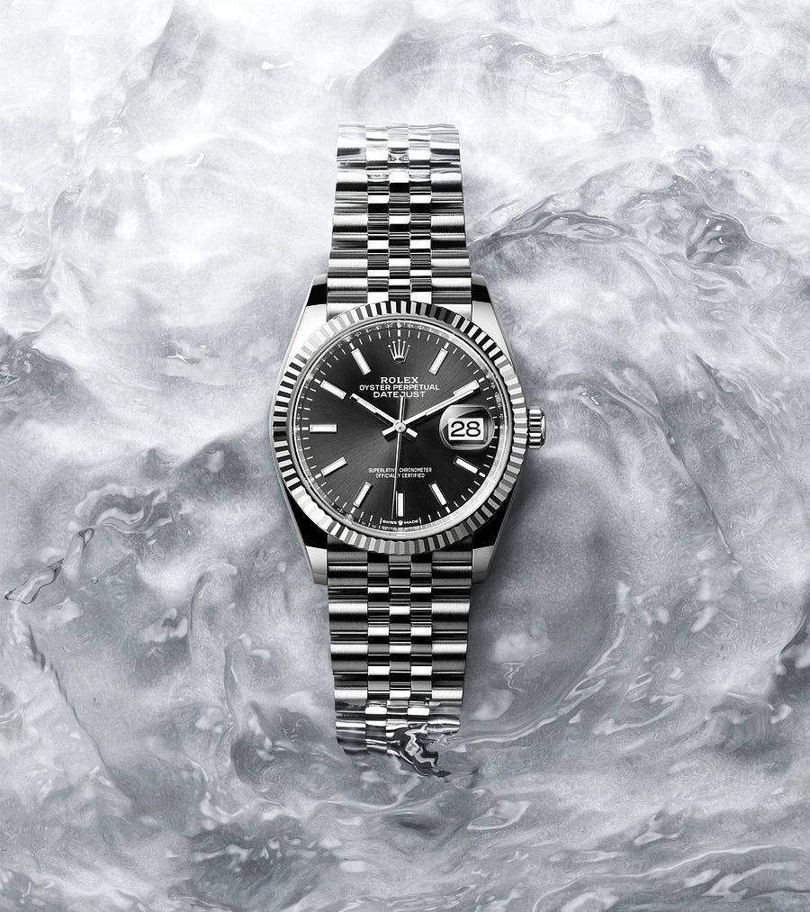 デイトジャスト 36 オイスター 36 mm オイスタースチール＆ホワイトゴールド