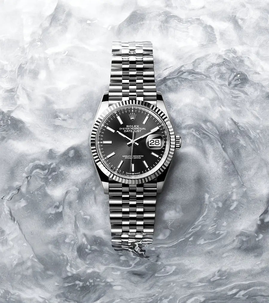 デイトジャスト 36 オイスター 36 mm オイスタースチール＆ホワイトゴールド