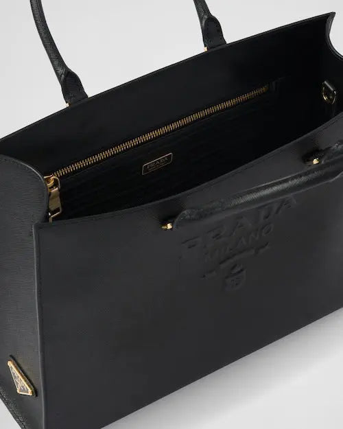 ★PRADA直営店★ラージ サフィアーノ レザー ハンドバッグ