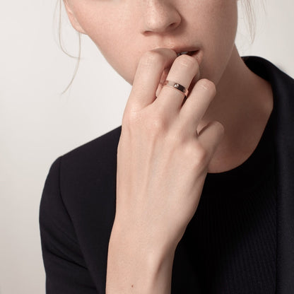 ラブウェディングバンド、ダイヤモンド1個