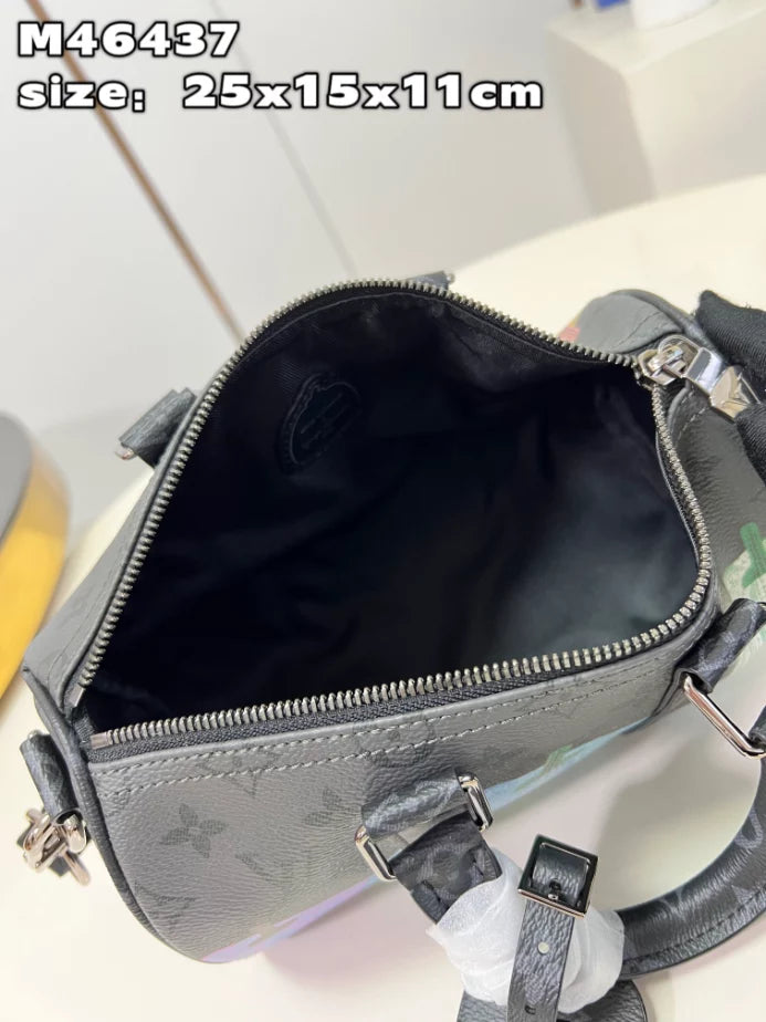 X 草間彌生 キーポル 25 バッグ モノグラム エクリプス キャンバス M46437 – LW248