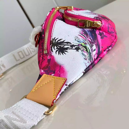 ラッシュ バムバッグ ピンク モノグラム サーフィン キャンバス M24987 – LW227