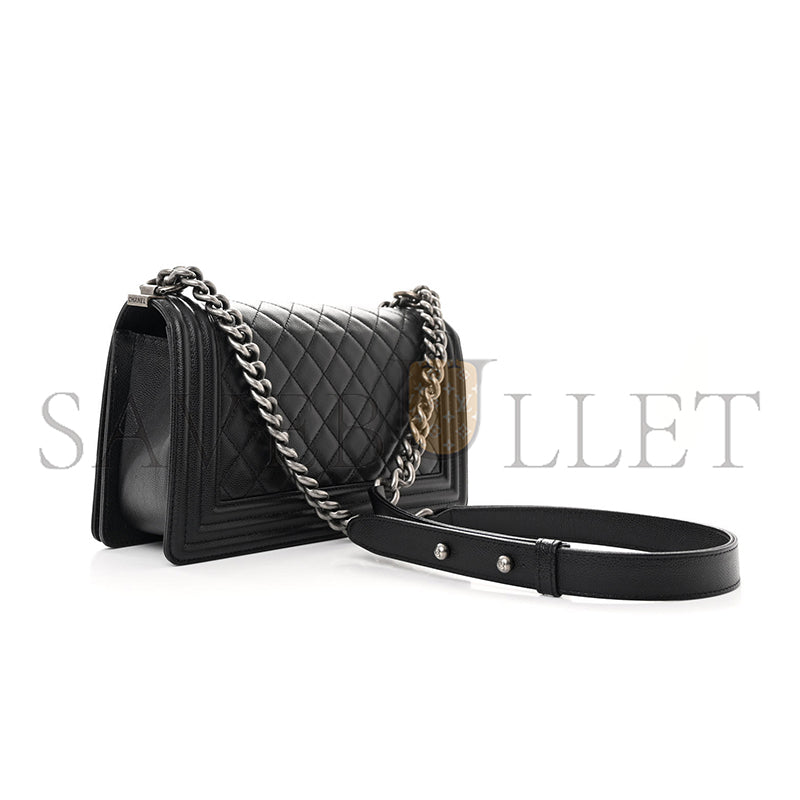 シャネル マスター キャビア キルティング ミディアム ボーイ フラップ A67086 (25*15*9cm)