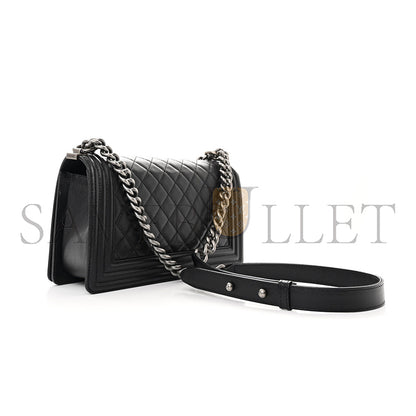 シャネル マスター キャビア キルティング ミディアム ボーイ フラップ A67086 (25*15*9cm)
