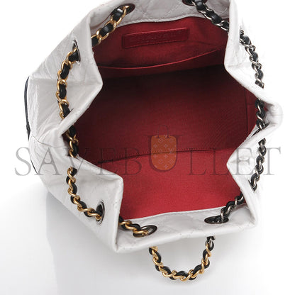 シャネル マスター カーフスキン キルティング スモール ガブリエル バックパック ブラック ホワイト A94885 (23*22.5*10.5cm)