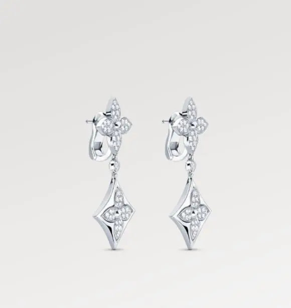 LV ルイ・ヴィトン カラーブロッサム ロングイヤリング Q96501