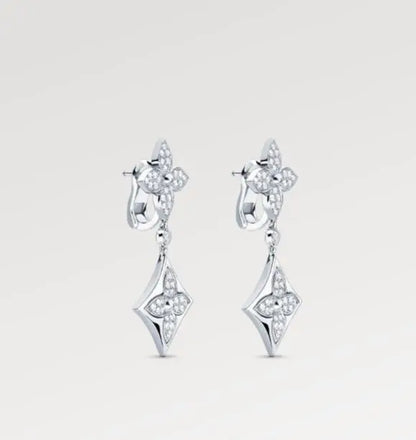 LV ルイ・ヴィトン カラーブロッサム ロングイヤリング Q96501