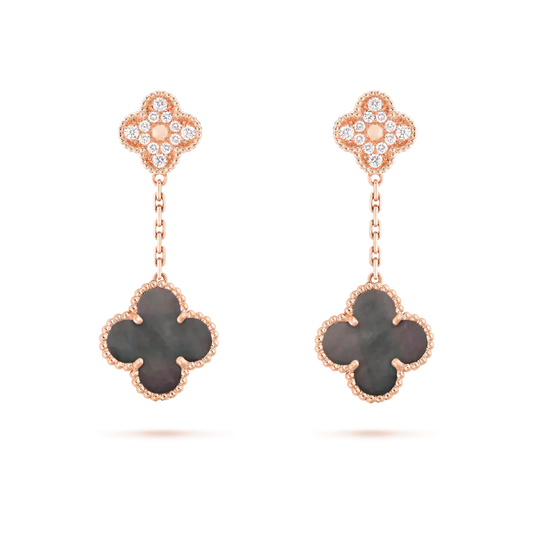 ヴァン クリーフ＆アーペルのマジック アルハンブラ イヤリング（幸運の四つ葉の模様が2つ）の新作