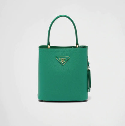 PRADAパニエ サフィアーノレザー スモールバッグ