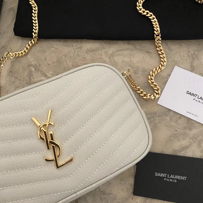 YSL ミニ ルー キルティングレザー カメラバッグ