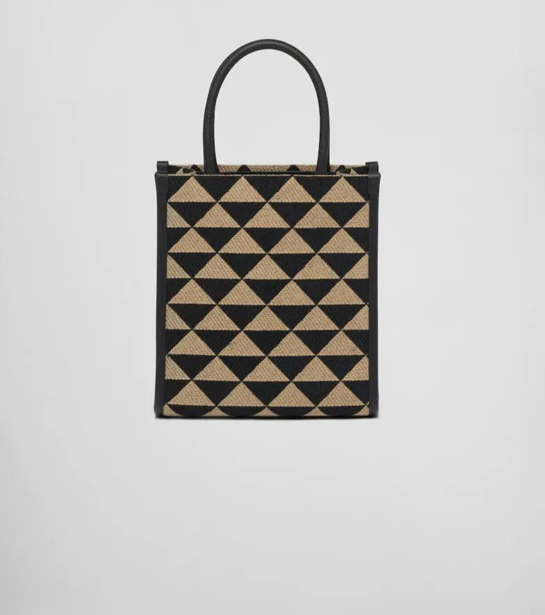 PRADA シンボル エンブロイダリージャカード ミニバッグ