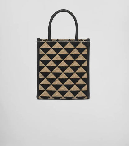 PRADA シンボル エンブロイダリージャカード ミニバッグ